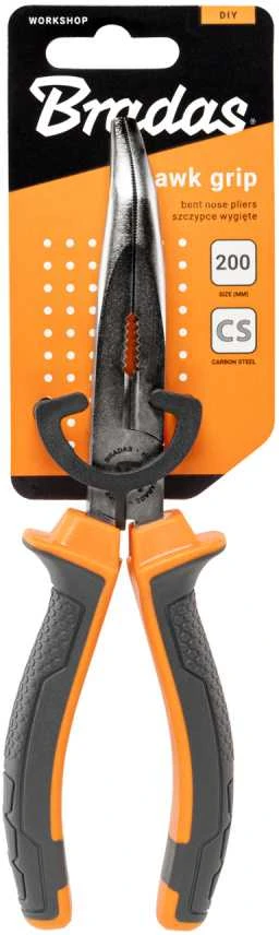 Lenktos replės Bradas HAWK GRIP HOME & GARAGE, 200 mm