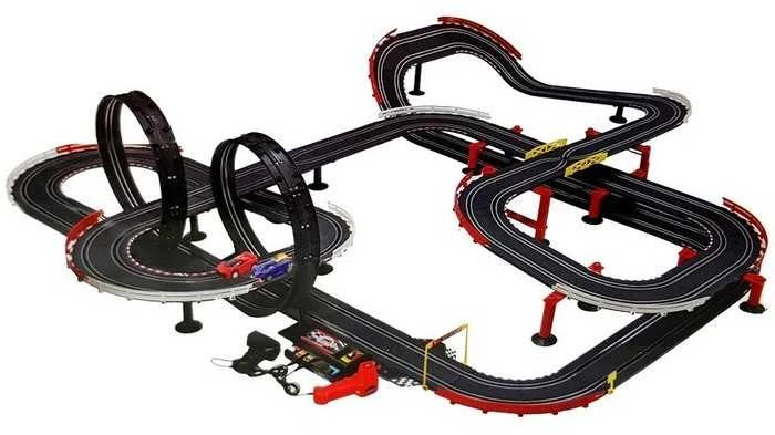 Lenktynių trasa "Slot Racing" su 2 automobiliais, 1420 cm