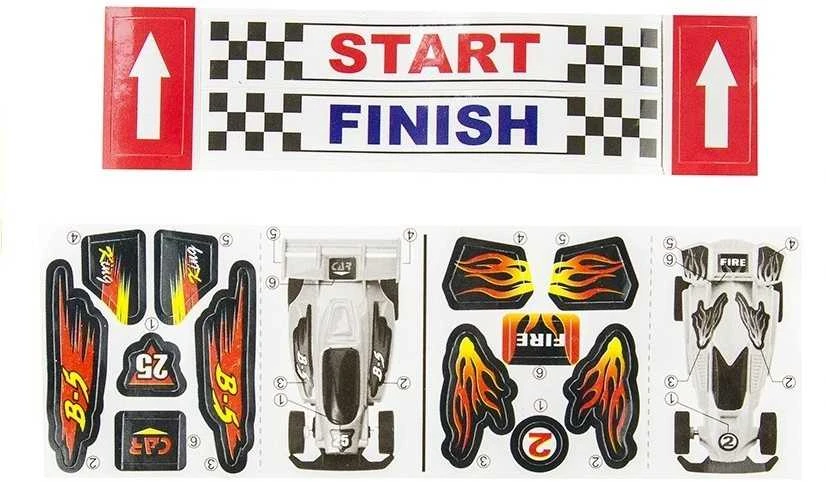 Lenktynių trasa su kilpomis Track Racing su automobiliukais, 565 cm