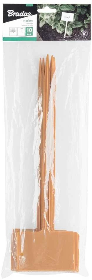 Lentelės augalų žymėjimui Bradas, 33x9cm, 10 vnt., mustard