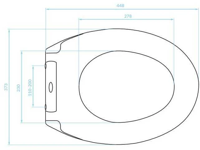 Lėtai nusileidžiantis klozeto dangtis Kuchinox STANDARD, Baltas