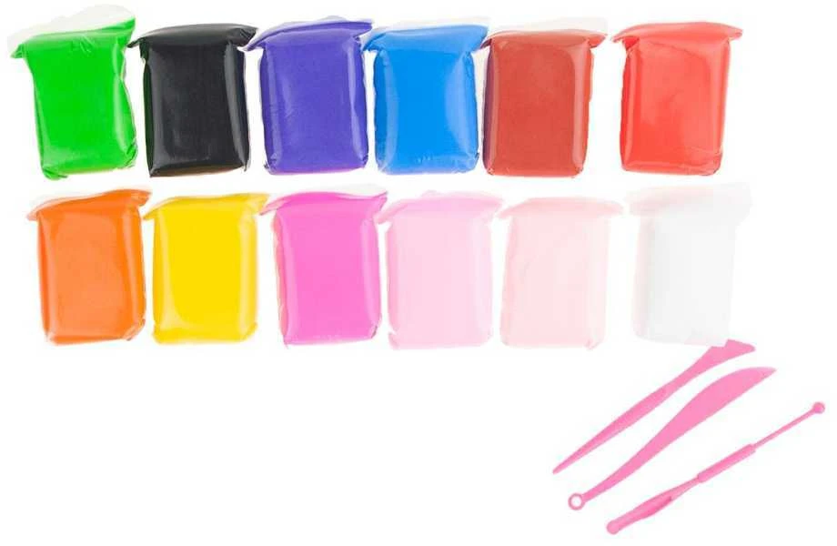 Lipdymo masė Air Dough, 12 vnt. + įrankiai