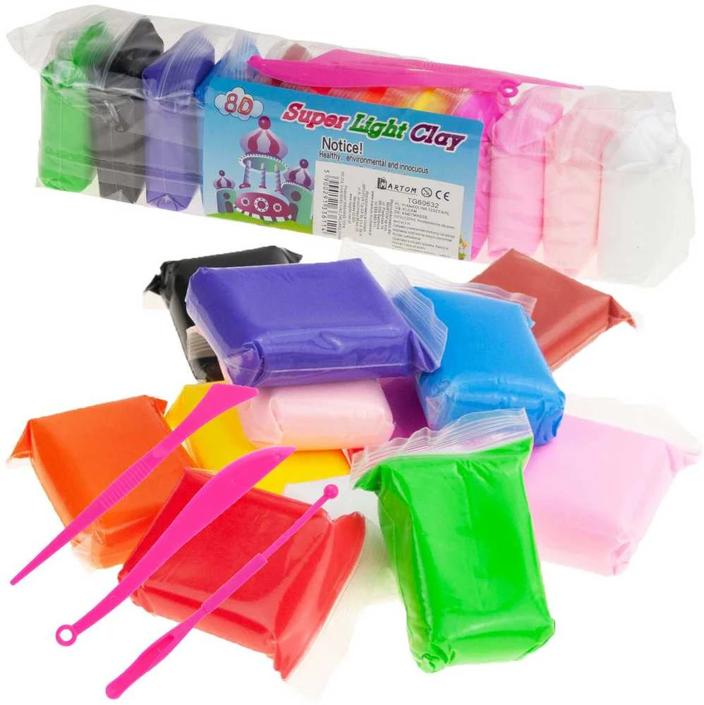 Lipdymo masė Air Dough, 12 vnt. + įrankiai