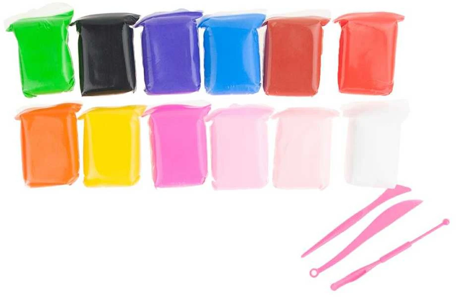 Lipdymo masė Air Dough, 12 vnt. + įrankiai