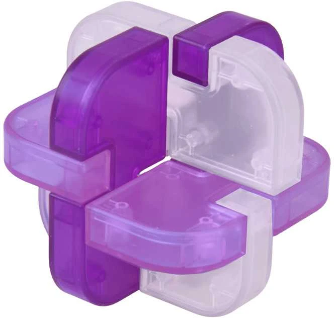 Loginė 3D dėlionė - galvosūkis "Puzzle Lock", violetinė