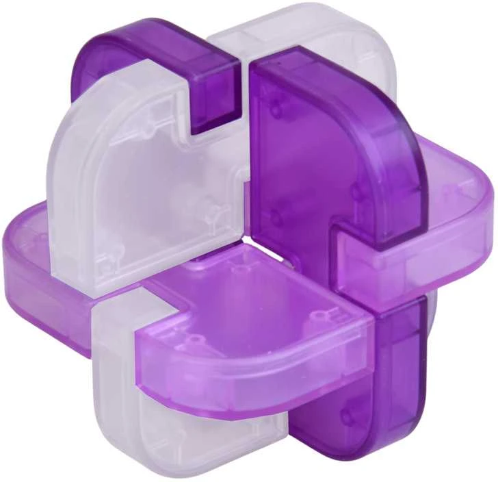 Loginė 3D dėlionė - galvosūkis "Puzzle Lock", violetinė
