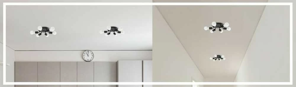 Lubinis šviestuvas Minimal 6, Juodas
