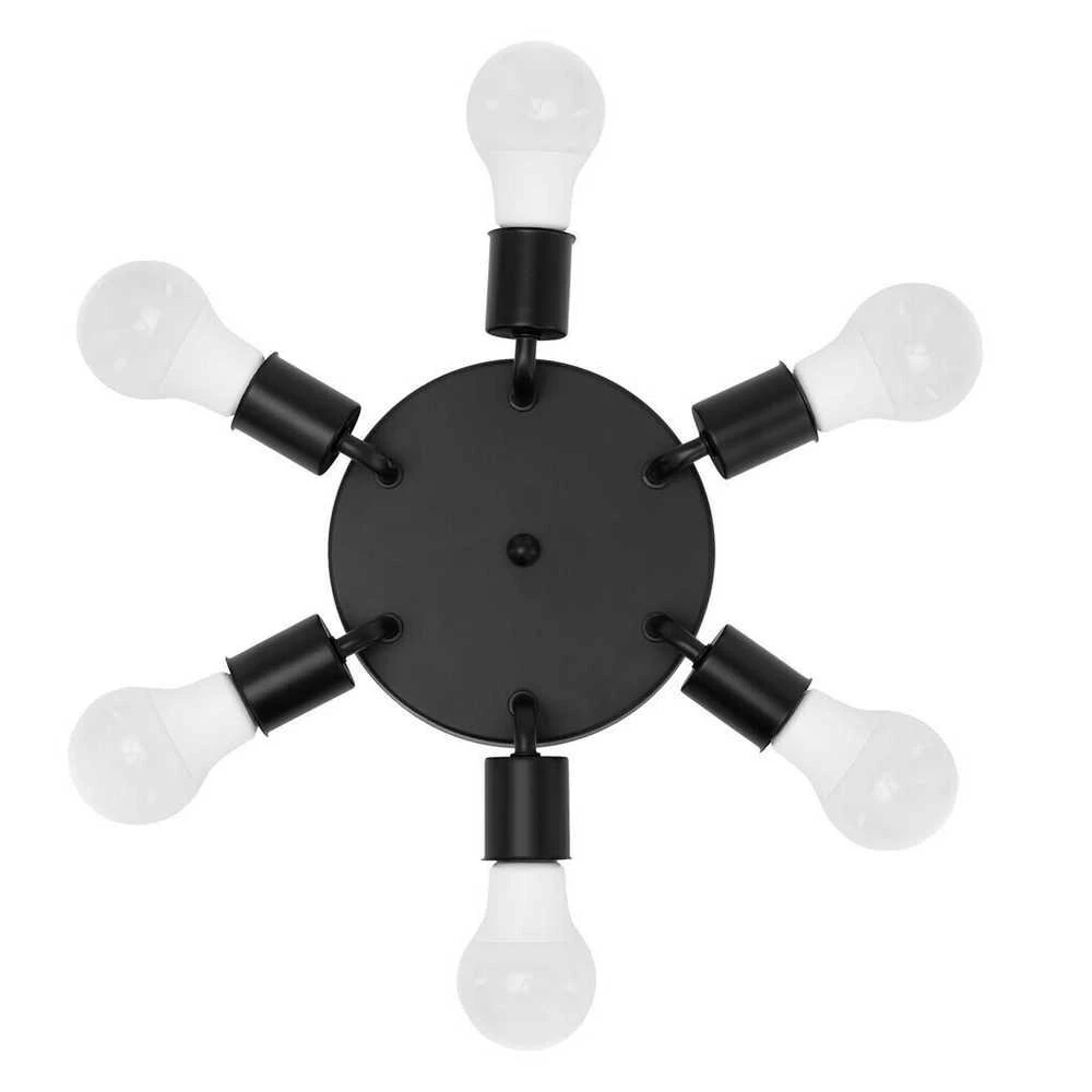 Lubinis šviestuvas Minimal 6, Juodas
