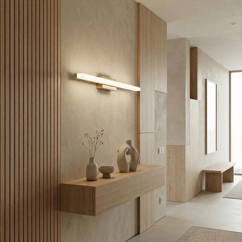 Lubinis šviestuvas Sieninis LED šviestuvas Slim, 60 cm, auksinis