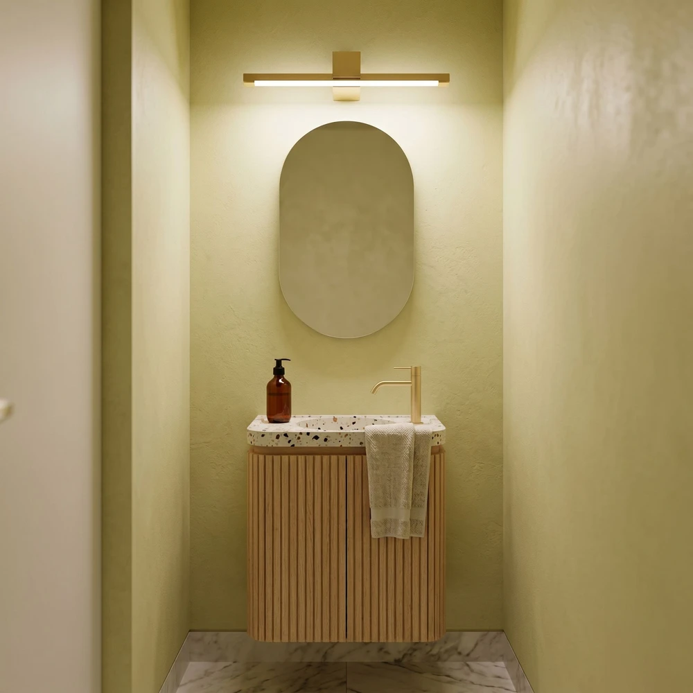 Lubinis šviestuvas Sieninis LED šviestuvas LINESWEA, auksinis, 60 cm