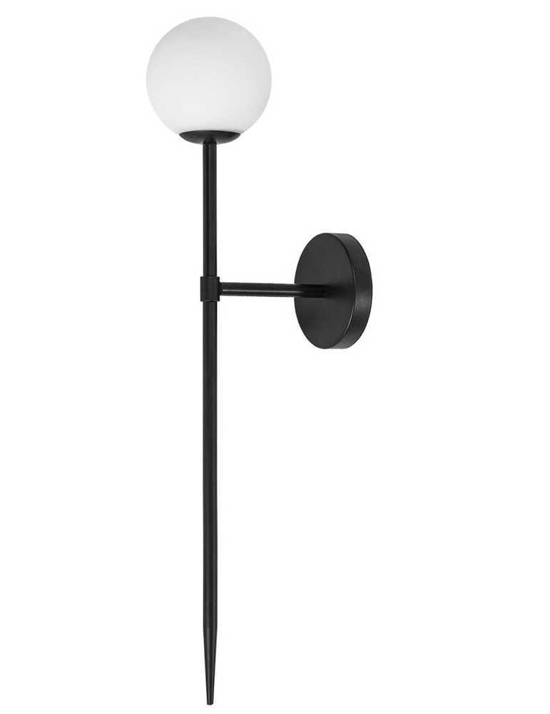 Lubinis šviestuvas Sieninis šviestuvas Modern Ball, 62 cm, Juodas