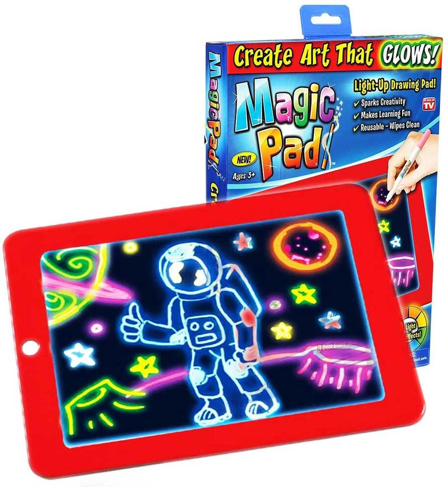 Magic Pad šviečianti piešimo lenta, 1 vnt.