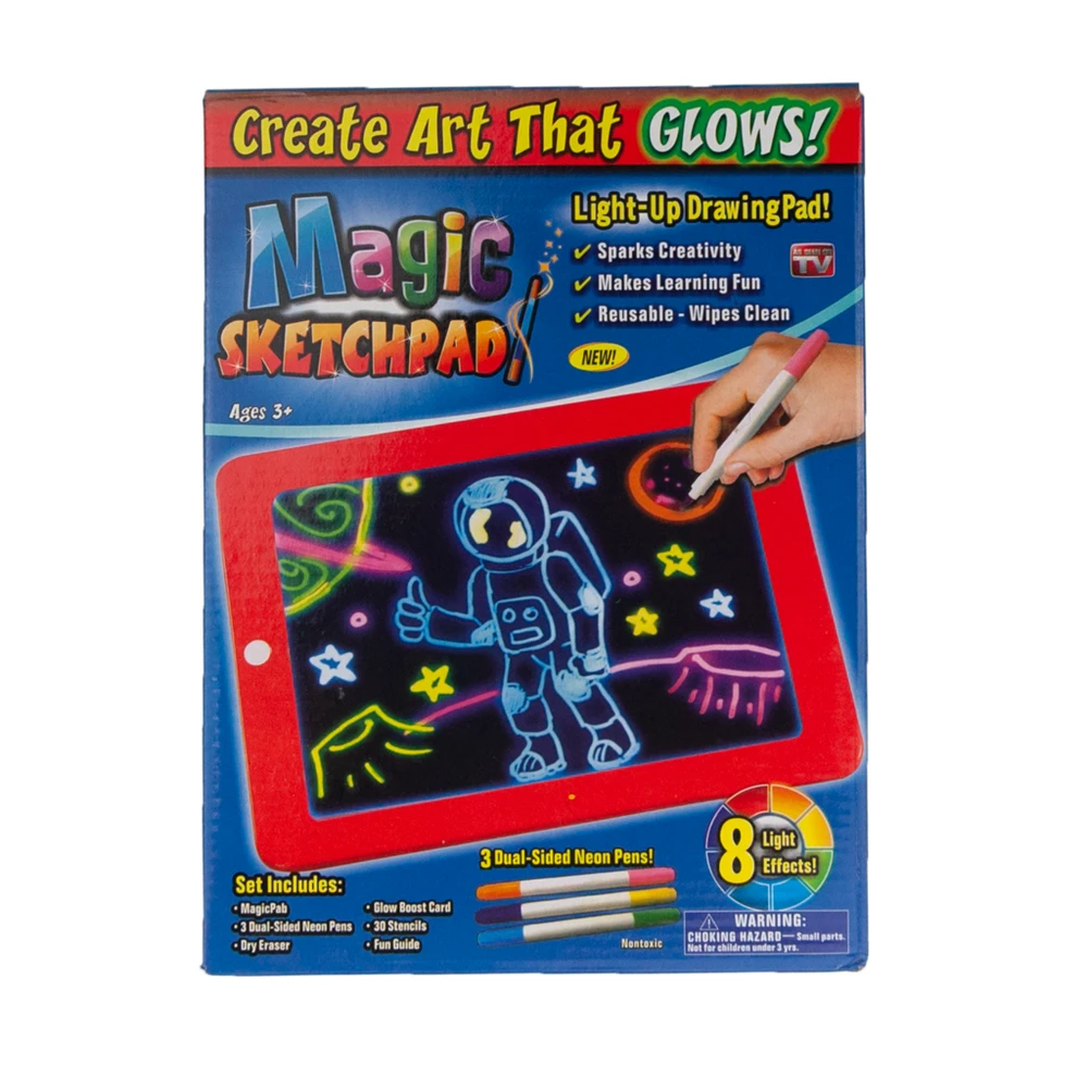 Magic Pad šviečianti piešimo lenta, 1 vnt.