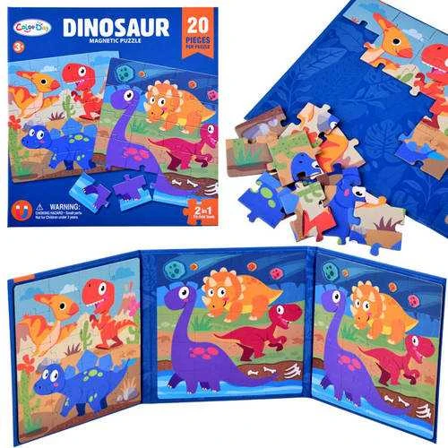 Magnetinė knyga-dėlionė Dinozaurai, 40 d.