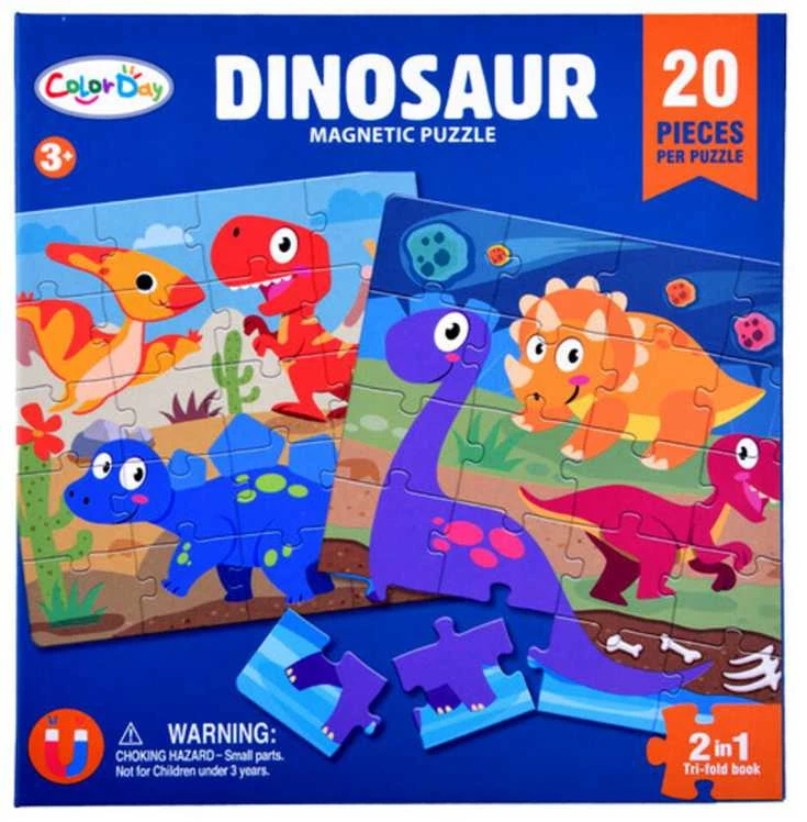 Magnetinė knyga-dėlionė Dinozaurai, 40 d.