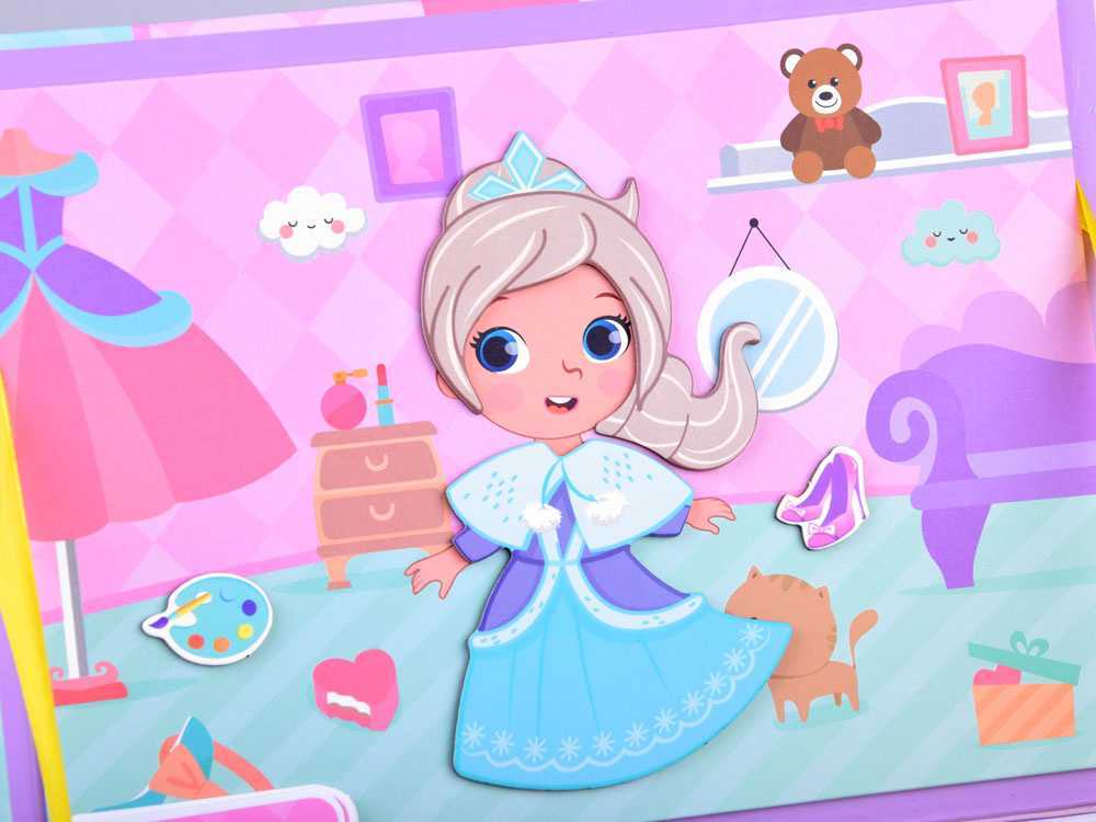 Magnetinė knyga - dėlionė Girl's Costume Game