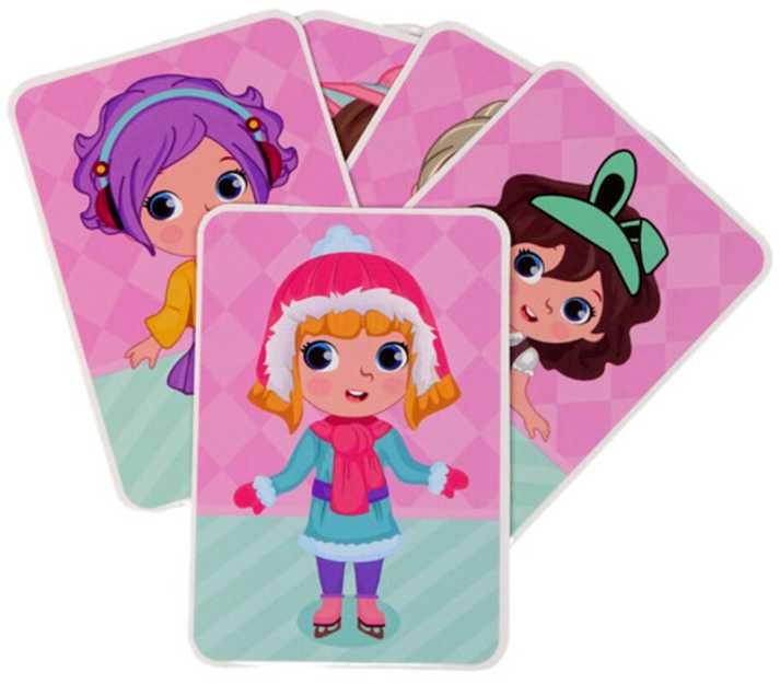 Magnetinė knyga - dėlionė "Girl's Costume Game"