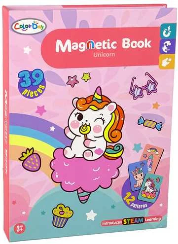 Magnetinė knyga - dėlionė Vienaragiai