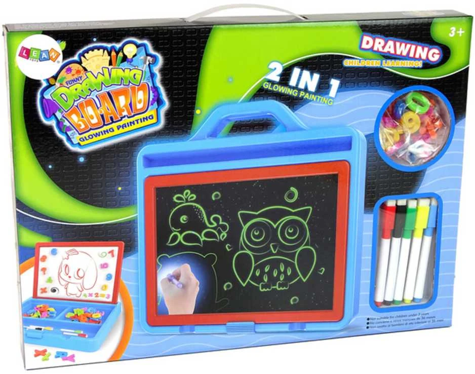 Magnetinė piešimo lenta Glowing Paint 2in1