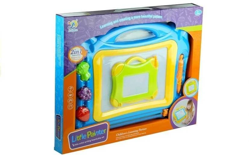 Magnetinė piešimo lenta su antspaudais 2in1
