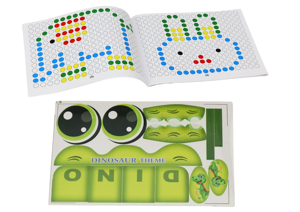 Magnetinės piešimo lentos staliukas Dinosaur Pad, žalia
