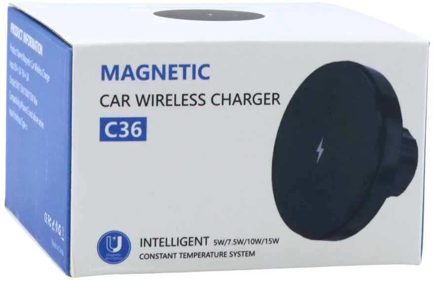 Magnetinis automobilio laikiklis su belaidžiu įkrovimu 15 W