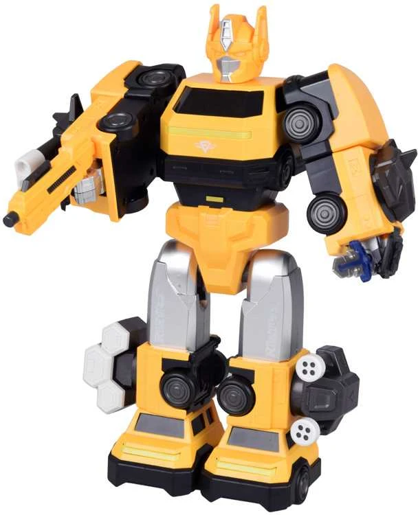 Magnetinis robotas transformeris 2in1, geltonas
