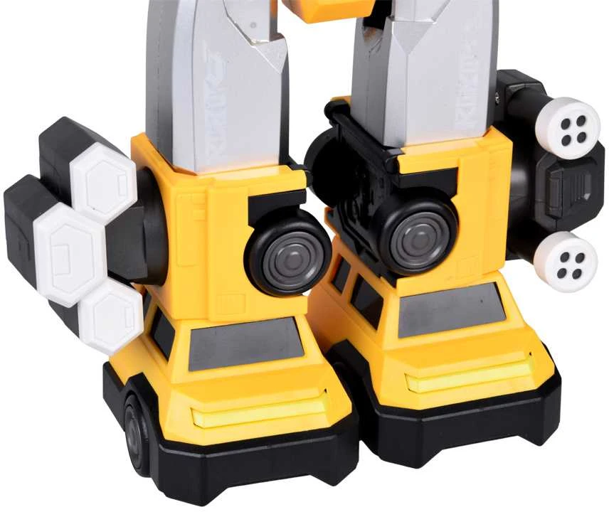 Magnetinis robotas transformeris 2in1, geltonas