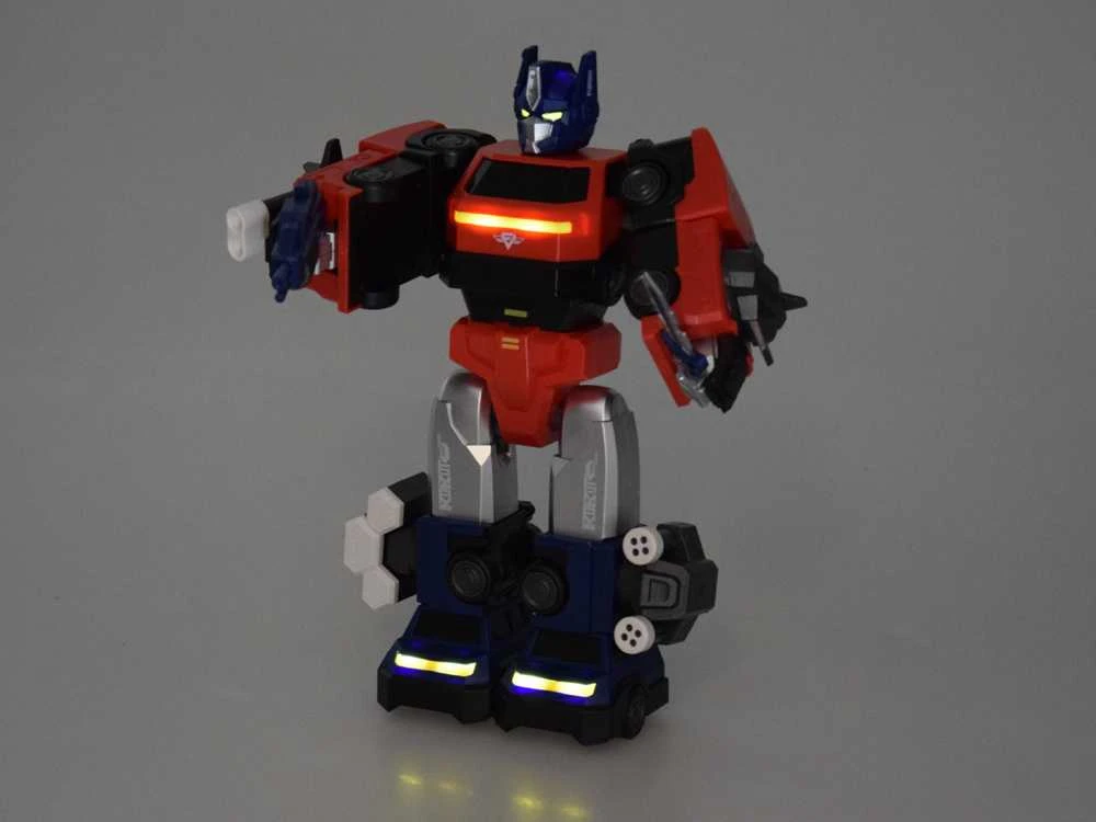 Magnetinis robotas transformeris 2in1, raudonas/mėlynas