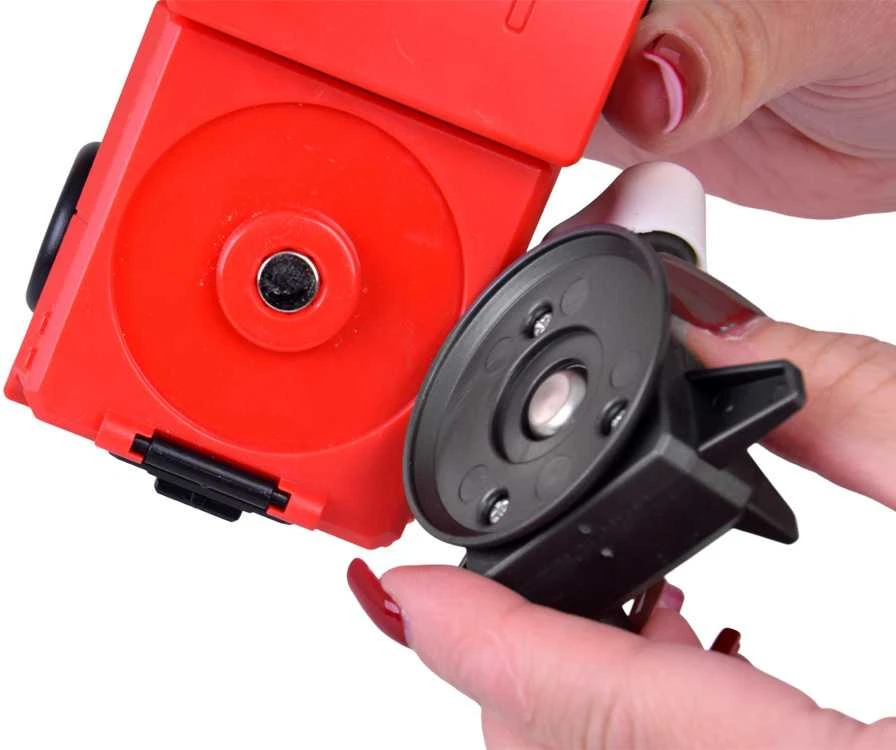 Magnetinis robotas transformeris 2in1, raudonas/mėlynas