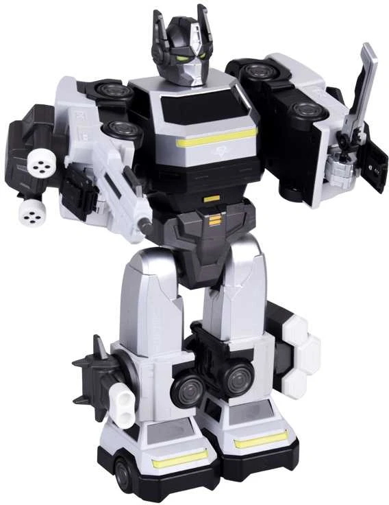 Magnetinis robotas transformeris 2in1, sidabrinis