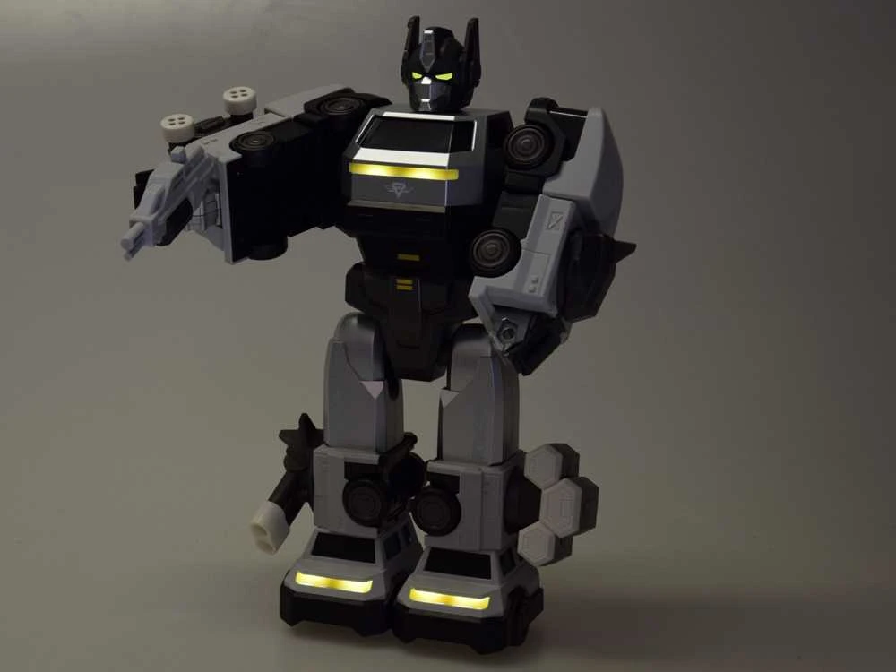 Magnetinis robotas transformeris 2in1, sidabrinis