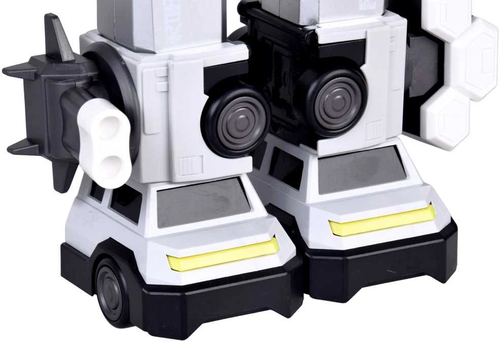 Magnetinis robotas transformeris 2in1, sidabrinis