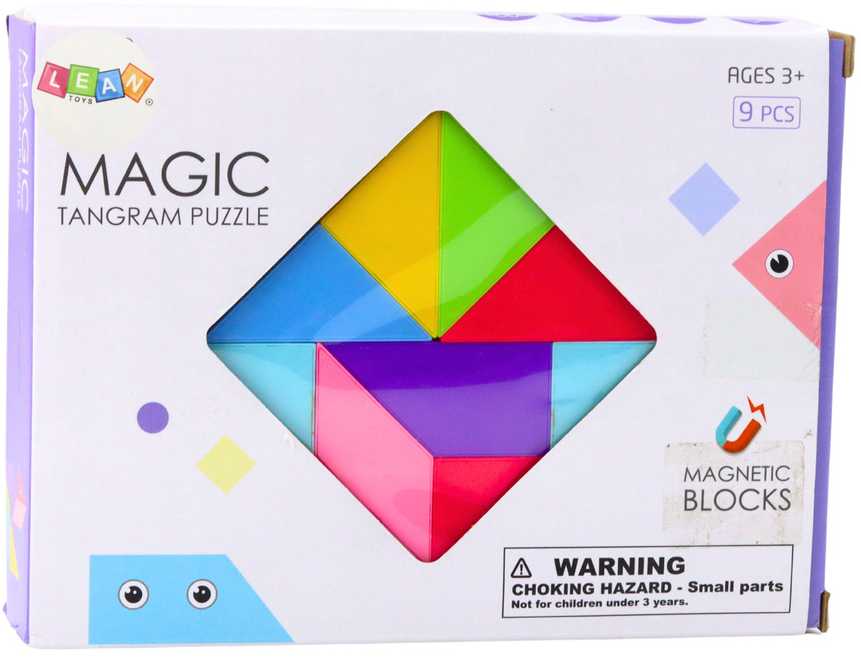 Magnetinių kaladėlių dėlionė Tangram, 9 d.