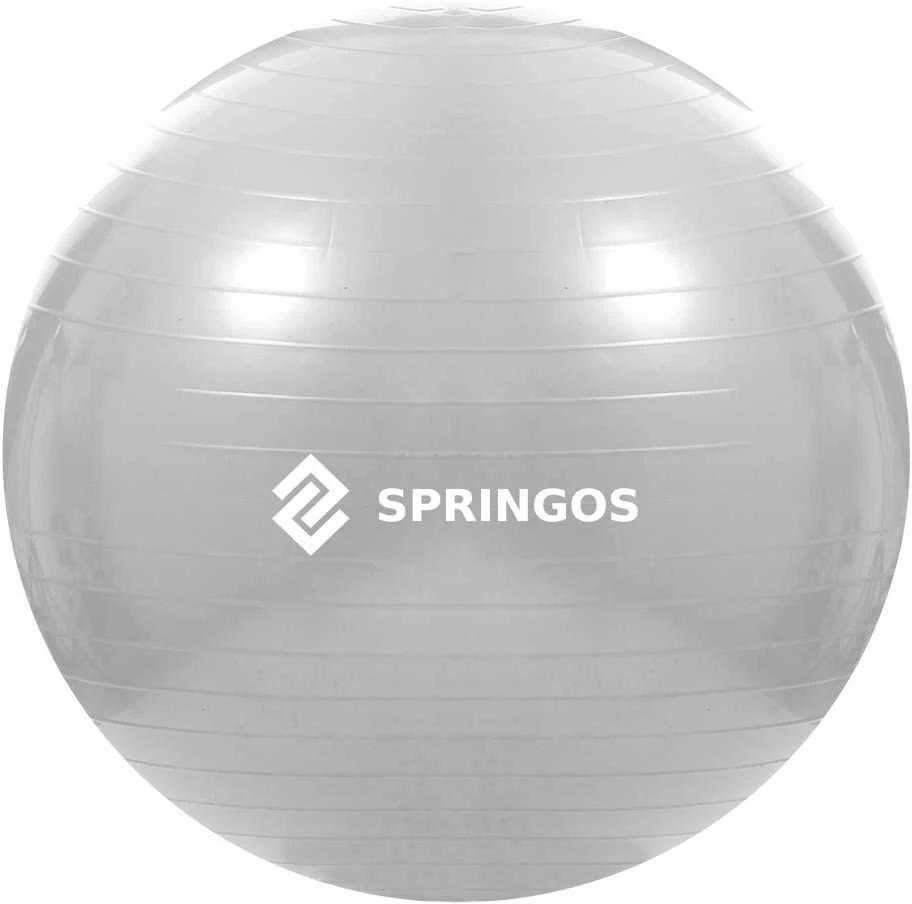 Mankštos kamuolys su pompa Springos FB0008 75cm