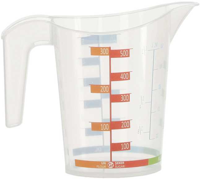Matavimo indas, 500 ml/500g