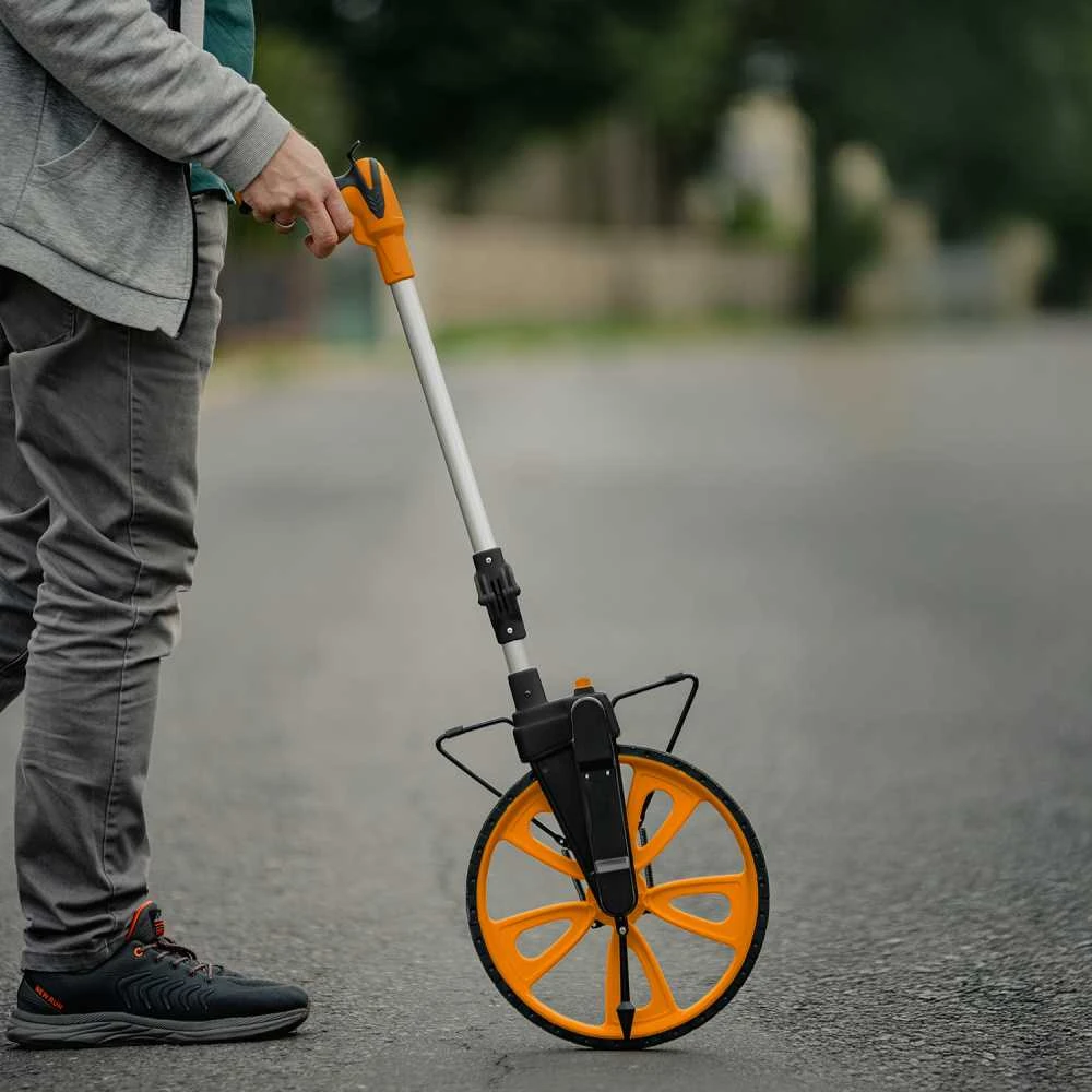 Matavimo ratas su mechaniniu skaitikliu ir sulankstoma rankena Bradas, 318 mm