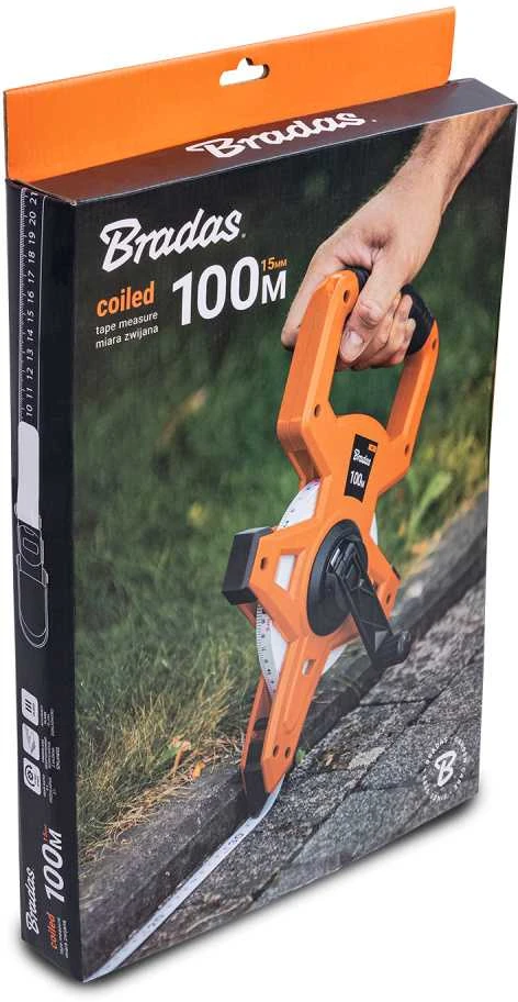 Matavimo ruletė Bradas fiberglass, 100 m