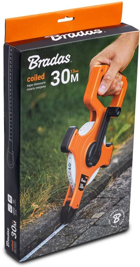 Matavimo ruletė Bradas fiberglass, 30 m