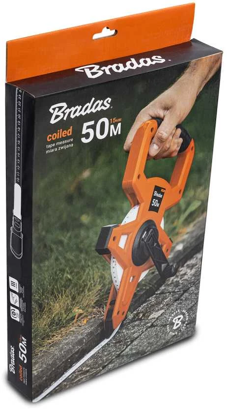Matavimo ruletė Bradas fiberglass, 50 m