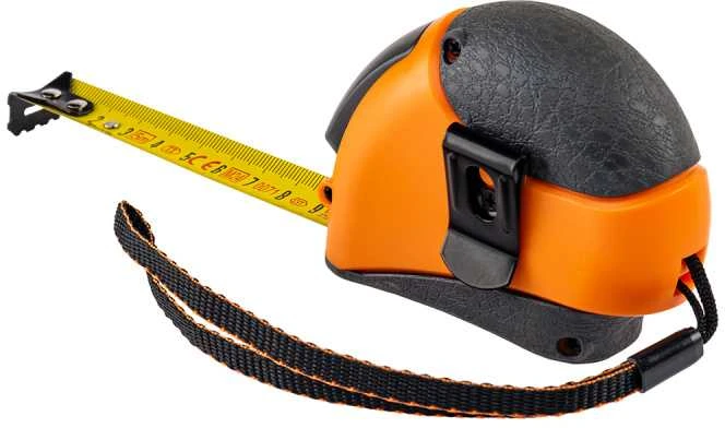 Matavimo ruletė Bradas MOUSE, 5m/19mm, soft/autolock/stainless steel end