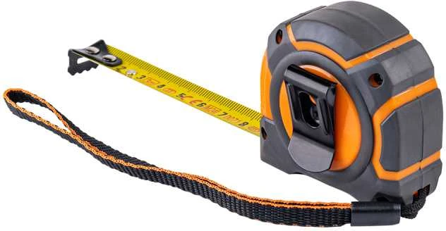Matavimo ruletė Bradas SNAP, 3m/16mm, soft/stainless steel end