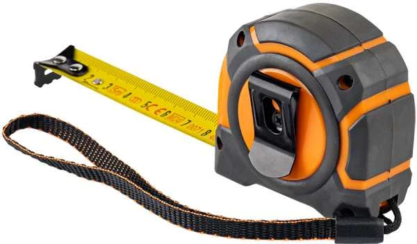 Matavimo ruletė Bradas SNAP, 5m/19mm, soft/stainless steel end