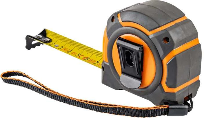 Matavimo ruletė Bradas SNAP, 8m/25mm, soft/stainless steel end