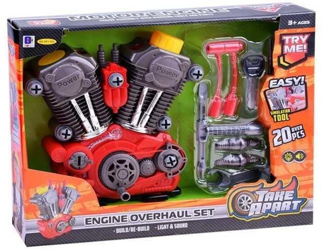 Mechaniko variklio taisymo rinkinys su garsais