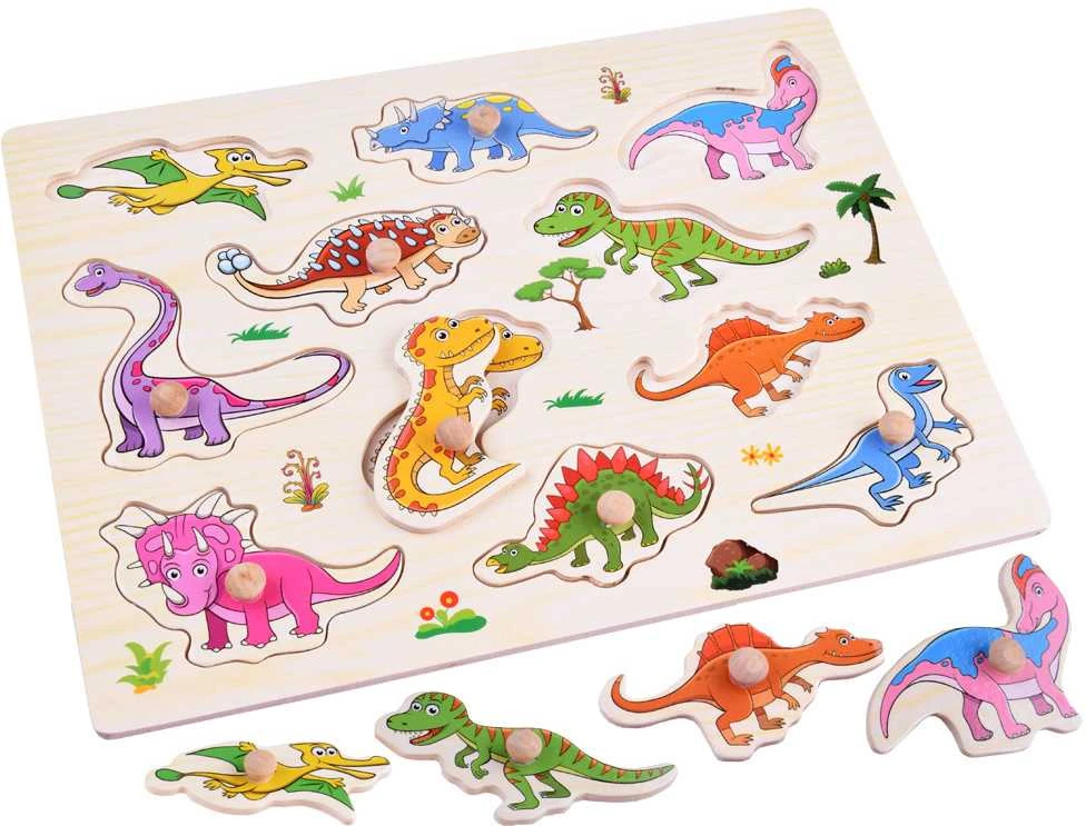 Medinė dėlionė Dinozaurai, 11 d.