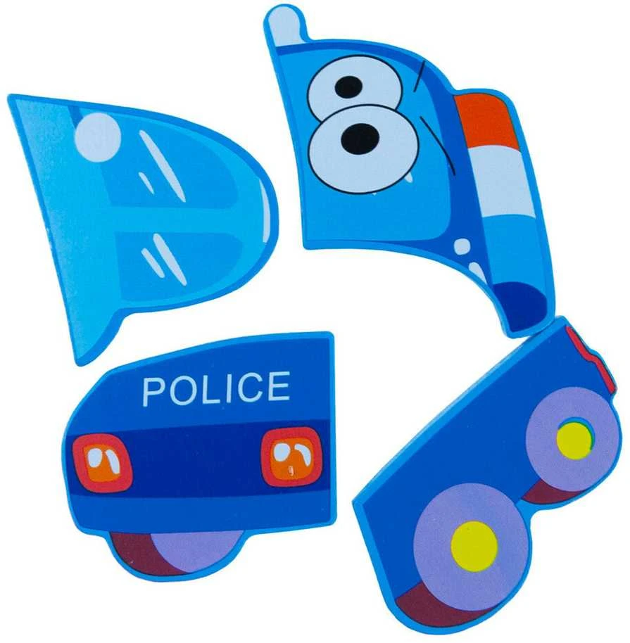 Medinė dėlionė Policijos automobilis