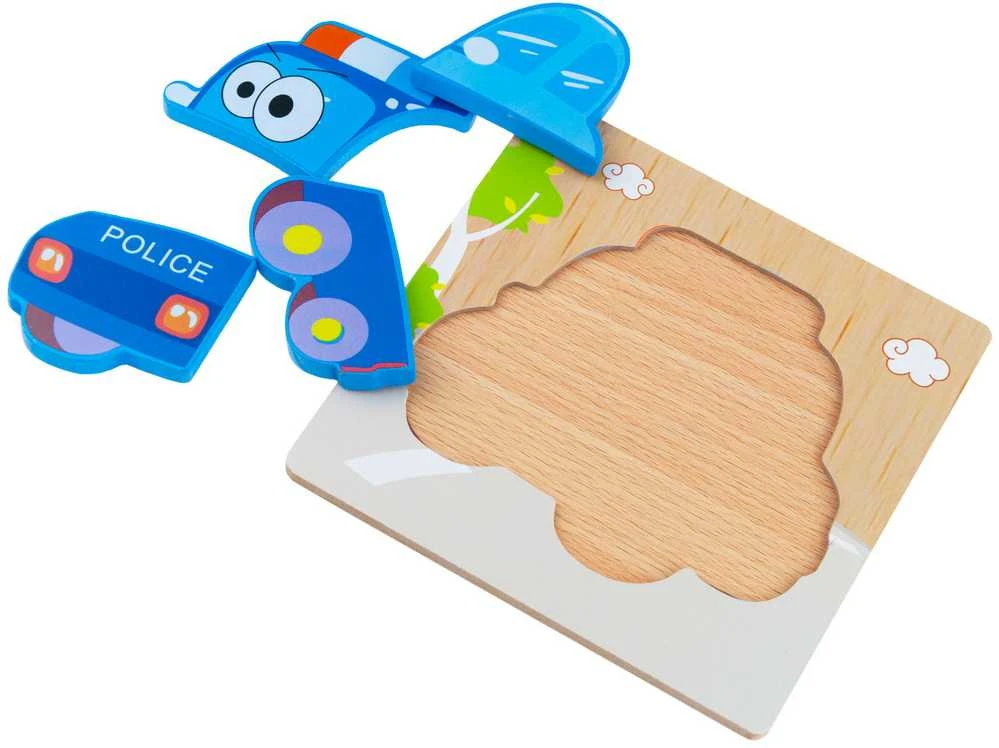 Medinė dėlionė Policijos automobilis