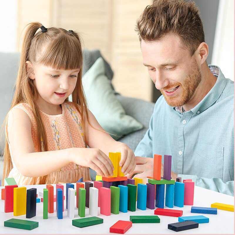 Medinės Domino kaladėlės, 120 vnt.