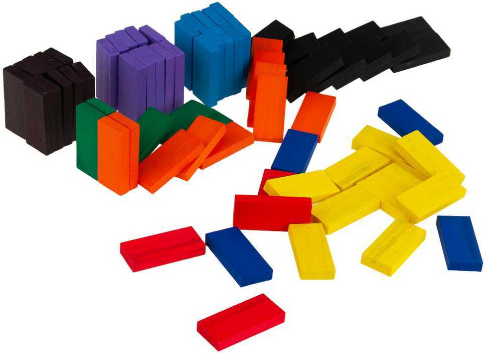 Medinės Domino kaladėlės, 120 vnt.